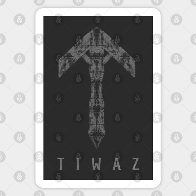 Tiwaz, Rune of Tyr Magnet by Alpha Eoh